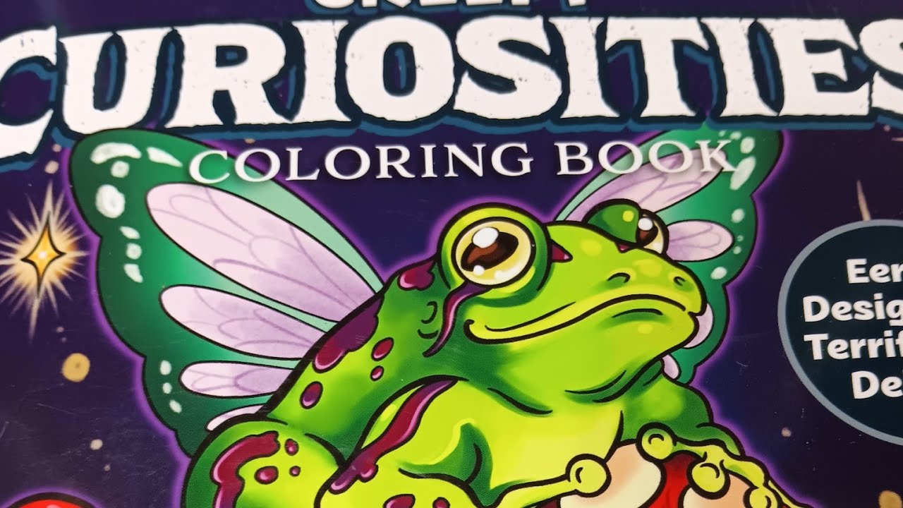 Creepy Curiosities coloring book flip through - YouTube
