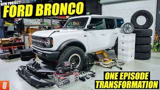 Revealing our 2021 Ford Bronco and then immediately building it![TRANSFORMATION]