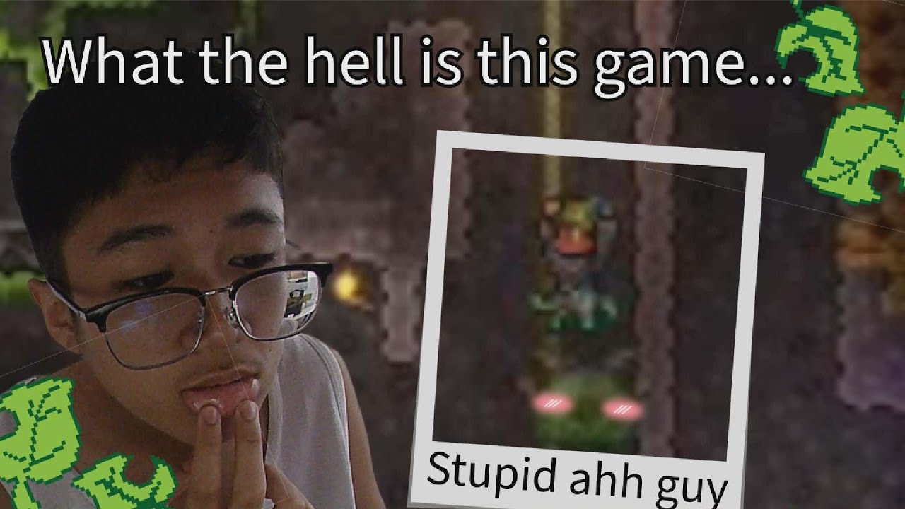 playing terraria for the first time on a getfixedboi seed. (i got absolutely fried)