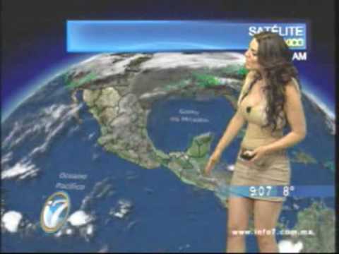 Briana Garza dando el clima de mty