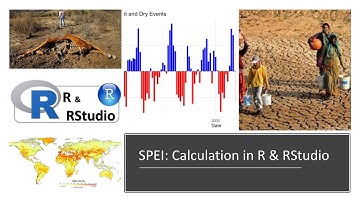 Standardized Precipitation Evapotranspiration Index (SPEI): Calculation and Plotting in R & RStudio