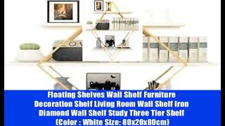 Floating Shelves Wall Shelf Furniture Decoration Shelf Living Room Wall Shelf Iron Diamond Wall