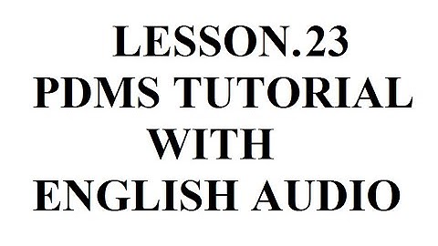 PDMS BEGINNER LESSON 23. HOW TO GIVE DIMENSION & CREATE NOTES.