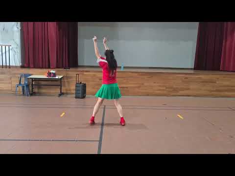 策馬情歌.DJ版.VDS第三堂.🌲🌲🍹庆祝聖诞节.红綠白.*现教现錄❣Kelly Lim老师和学员示范