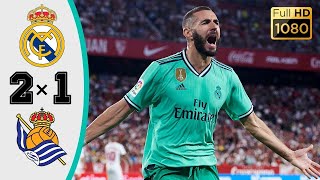 Real madrid vs sociedad 2-1 - goals & highlights resumen y goles 2020