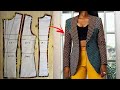 How to draft a blazer jacket with notched collar part 1  pattern drafting  beginners friendly