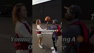 Yonna Jay Spinning A Basketball On A Hanger #jesus #basketball