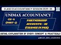 Unimax class 12 partnership accounts-III Change in PSR Ch 4 (part 1) || practical problem solutions