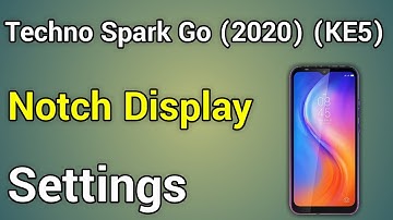 Tecno Spark Go 2020 Notch Setting | Hide And Show Full Display Notch Area