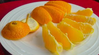How To Peel An Orange Fast And Mess Free | You've been doing it wrong!