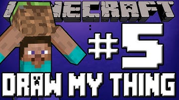 Minecraft: Draw My Thing Mini Game #5 - CHEATERS!!!