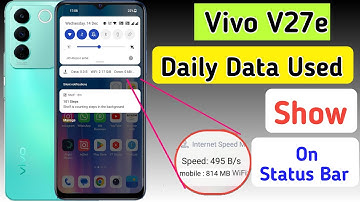 Vivo v27e Enable daily data Used | Vivo v27e Enable Data Usage Notification Bar/v27e