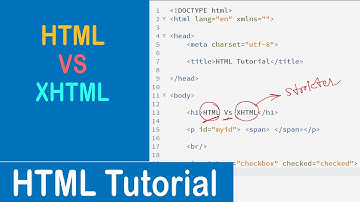 #22 HTML Vs XHTML | HTML Tutorial