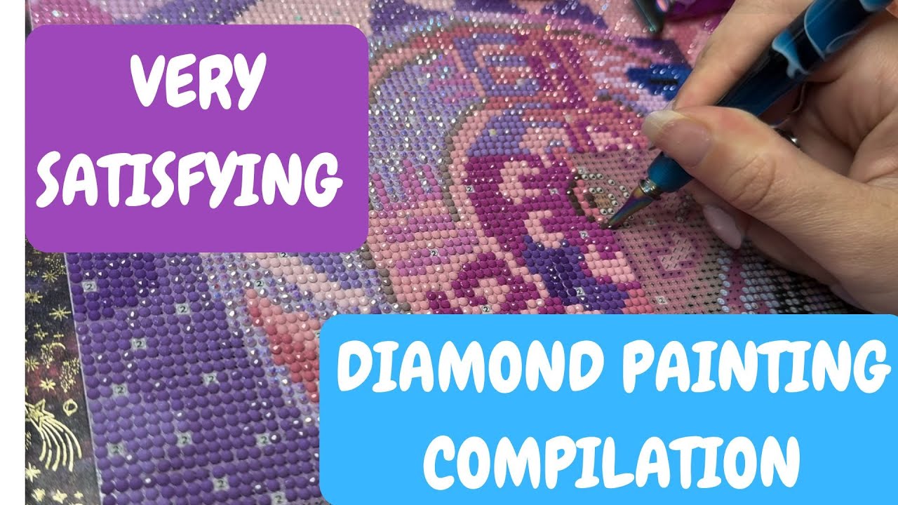 VERY SATISFYING - Diamond Painting Compilation - YouTube