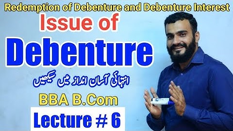 Debenture issue | Debenture B.Com BBA | issue of debenture | Advanced accounting