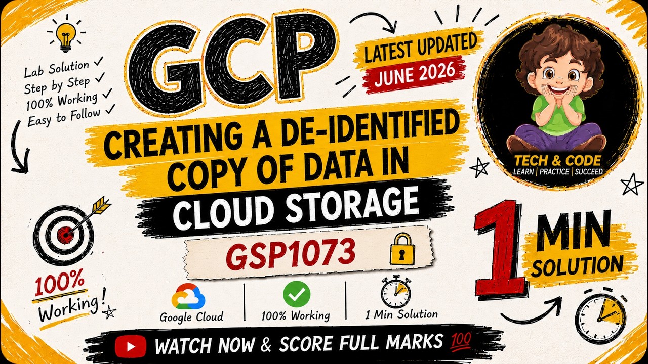 GCPです。 Creating a De-identified Copy of Data in Cloud Storage | GSP1073