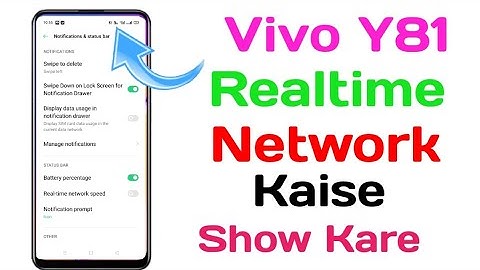 How To In Real Time Network Speed  || Vivo Y81 Main   Internet Speed kaise on kare