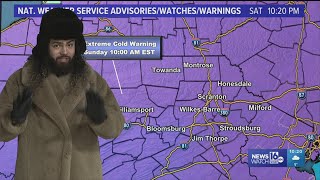 10PM Update: Wind chills dipped more than 30 degrees below zero!