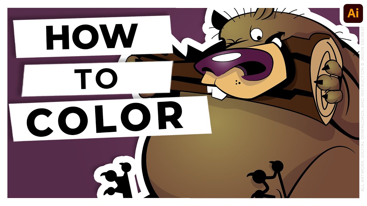 How To Color Your Cartoons In Adobe Illustrator YouTube How To Color Your Cartoons In Adobe Illustrator YouTube