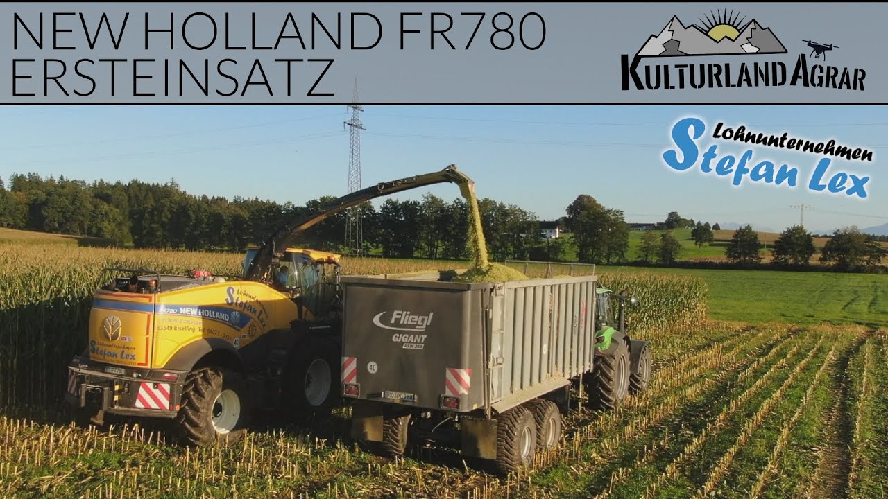ERSTEINSATZ FR 780 im MAIS | NEW HOLLAND | LOHNUNTERNEHMEN STEFAN LEX