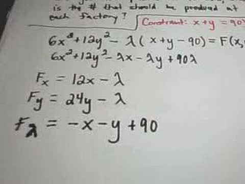 ❖ LaGrange Multipliers - Finding Maximum or Minimum Values ❖