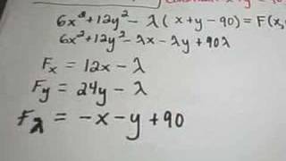 ❖ LaGrange Multipliers - Finding Maximum or Minimum Values ❖