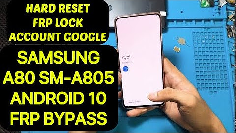 Remove Frp Samsung A80 SM-A805F ( Android 10 ) | FRP Bypass Easy Method 100% Work | Without PC