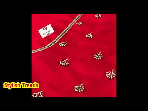 Grand and Simple Embroidery Aari Maggam Work blouse designs