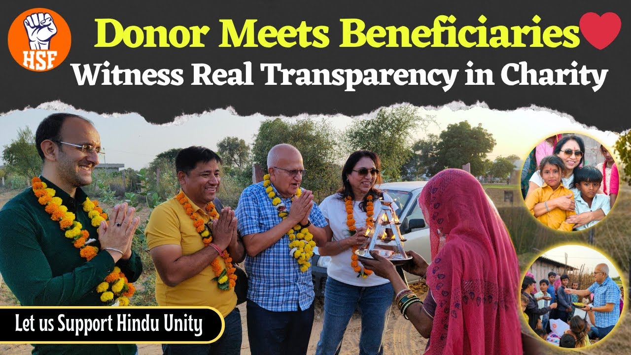 Spain Donors Visit Refugee Families They Helped ❤️ | HSF Sets Example of Transparency | Jodhpur