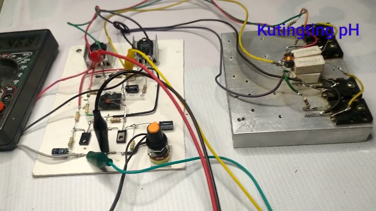 DIY PowerfulI Ultra Bass Amplifier Clear Sound No IC 75vdc