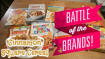 Battle of the Brands | Cinnamon Squares Cereal | Blind Taste Test!