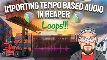 Importing Tempo Based Audio (Loops) in REAPER