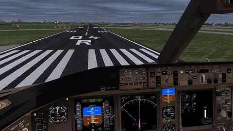 Flightgear Boeing 777-200 ILS landing