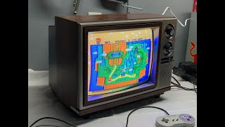 Retro Gaming Hitachi TV from 1985