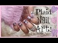 Pink Plaid Nail Art! | MissJenFABULOUS