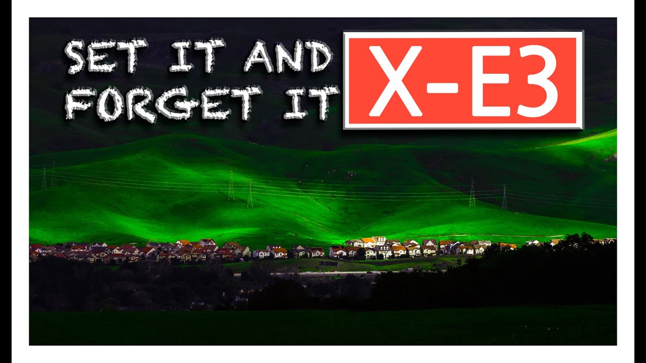 SET UP YOUR FUJIFILM X-E3 - Part 1 - PHOTOGRAPHY