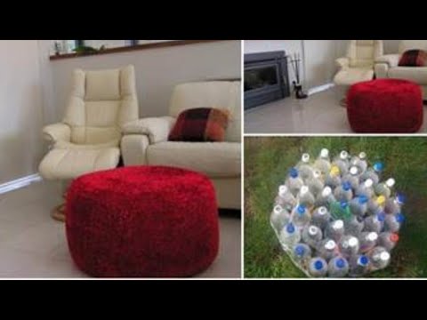 Video: Do-it-yourself Ottoman From Plastic Bottles: How To Make An Ottoman From Plastic 5-liter And Other Bottles? Step By Step Diagram For Beginners