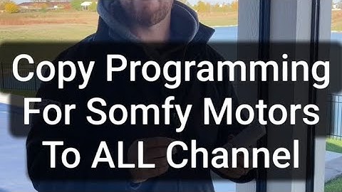 Copy Somfy Channels to ALL Channel