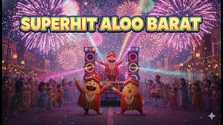 Aloo Ki Superhit Mega Barat Funny Veggie Wedding Dance Hindi Kids Cartoon Song 3D Animation