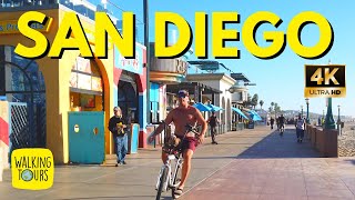 Mission Beach and Boardwalk | San Diego | 4K Ultra HD Walking Tour