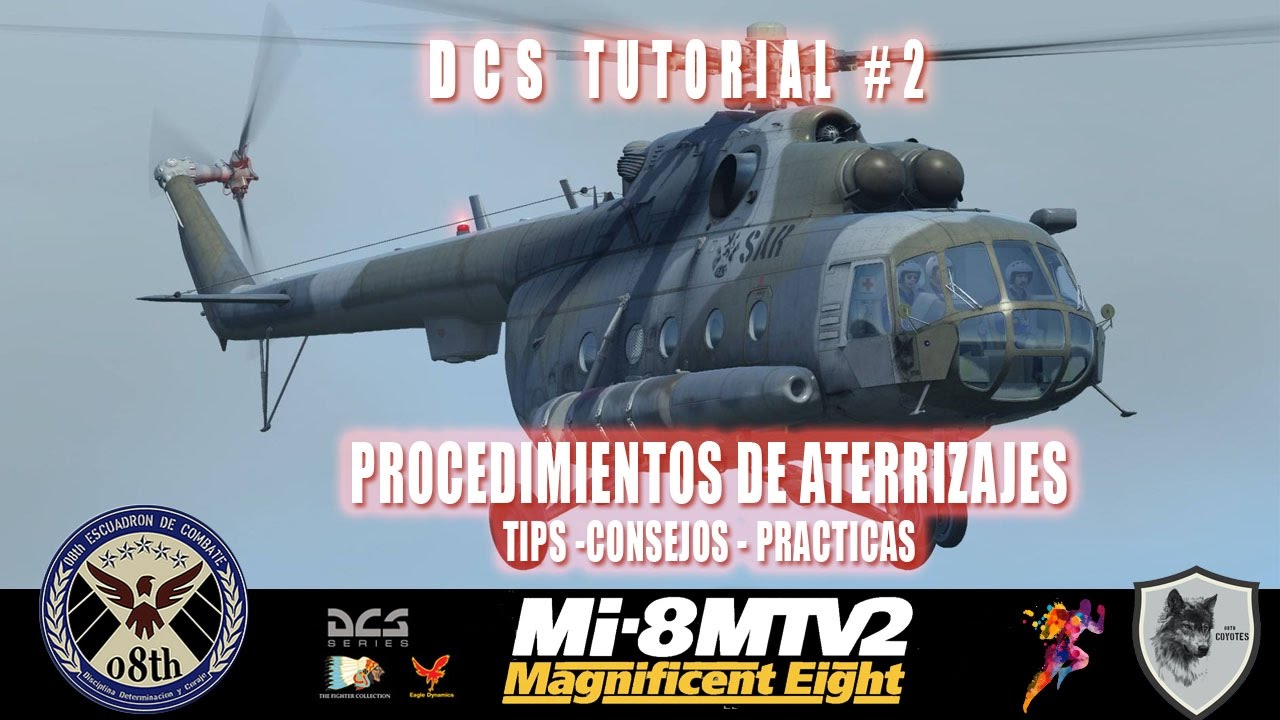 helicoptero barcelona DCS MI8 -Guia Tutorial - Como Aterrizar el MI8 - Consejos y Procedimientos