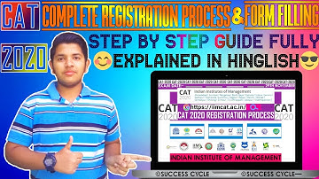 CAT 2020 Complete Registration Process & Form Filling Step By Step Guide Fully Explained In HINGLISH