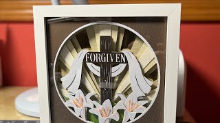 Forgiven cross 8 x 8 shadowbox spacers