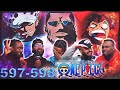 لوفي ضد مهرج القيصر ردود أفعال الحلقة ٥٩٧ ٥٩٨ من ون بيس 