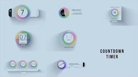 Countdown Timer Toolkit V16 After Effects Template Download