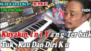 Luka Di Sini By Ungu | Versi Dangdut Manual || KARAOKE KN7000 FMC