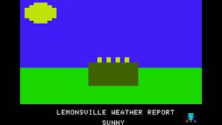 Apple II Game:   Lemonade Stand (1979 Apple Computer) screenshot 2