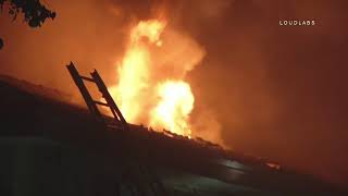 13-Million Dollar Home Goes up in Flames Brentwood, CA in 2018