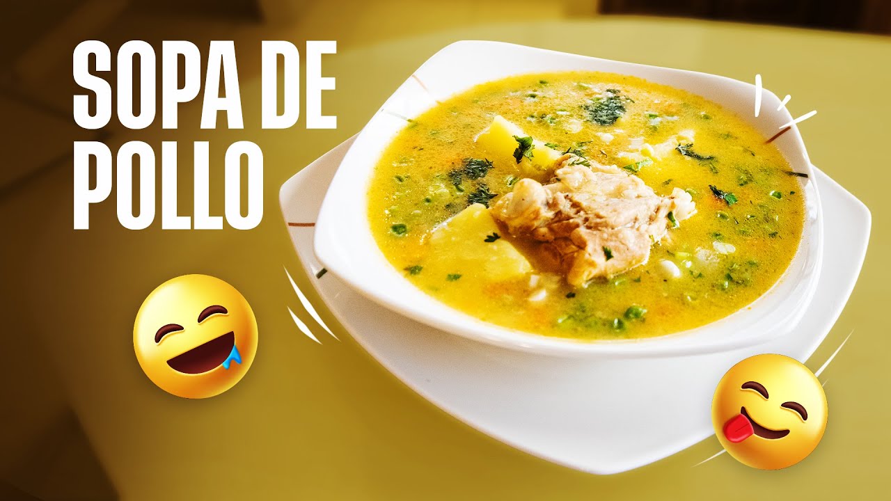 SOPA DE POLLO - Receta Casera riquísima!!! - Javi Recetas