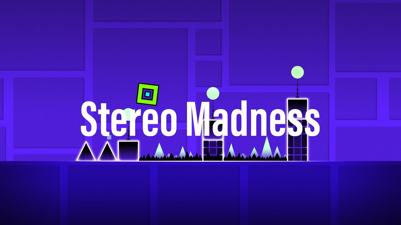 Stereo Madness - Geometry Dash Level 1 - YouTube